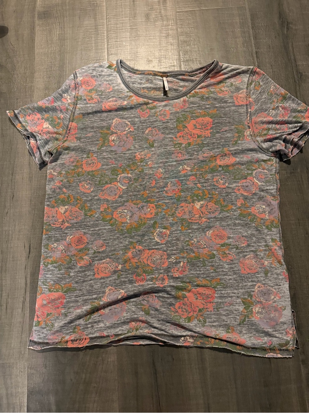 Free People Floral Tee